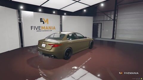 FIVEM Alfa Romeo Giulia | Realistic Sports Sedan [Unbadged] Add-On | Interior & Exterior | Working Lights | Optimized | Fivem Ready | High Quality, video preview