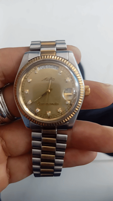Mido Commander 8287 Demi vàng Automatic Thụy Sĩ. Mua bán Đồng hồ tại Quận 10 Tp Hồ Chí Minh được đăng bởi Lãng Tử Miền Tây hình 1