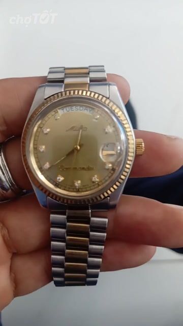Mido Commander 8287 Demi vàng Automatic Thụy Sĩ. Mua bán Đồng hồ tại Quận 10 Tp Hồ Chí Minh được đăng bởi Lãng Tử Miền Tây hình 1