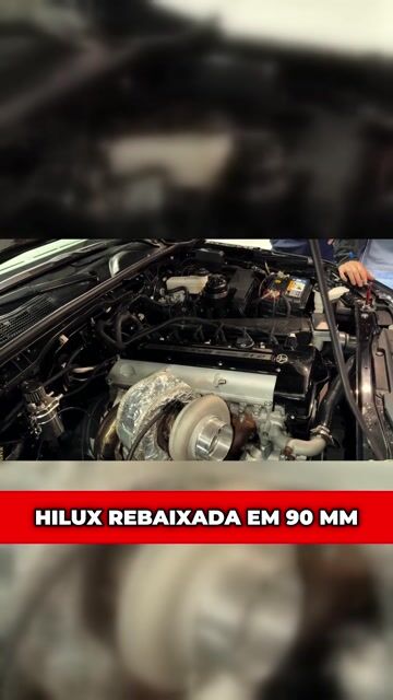 Hilux rebaixada em 90 mm