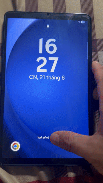 Samsung Tab A9 Wi-Fi Xanh. Mua bán Máy tính bảng tại Thị xã Bến Cát Bình Dương được đăng bởi congtan vang hình 1