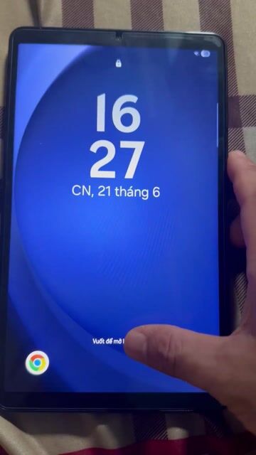 Samsung Tab A9 Wi-Fi Xanh. Mua bán Máy tính bảng tại Thị xã Bến Cát Bình Dương được đăng bởi congtan vang hình 1