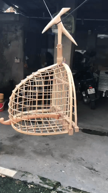 Lồng chim Tre, gỗ Vàng nhạt. Mua bán Phụ kiện, Thức ăn, Dịch vụ tại Huyện Đông Anh Hà Nội được đăng bởi Duy Hưng hình 1
