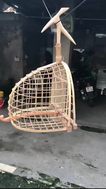 Lồng chim Tre, gỗ Vàng nhạt. Mua bán Phụ kiện, Thức ăn, Dịch vụ tại Huyện Đông Anh Hà Nội được đăng bởi Duy Hưng hình 1
