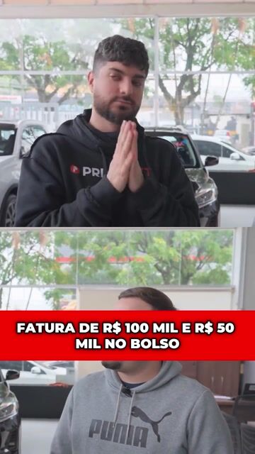 Fatura de R$ 100 mil e R$ 50 mil no bolso