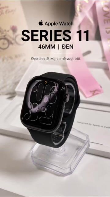 Apple Watch Series 11 Đen 46mm. Mua bán Thiết bị đeo thông minh tại Quận 5 Tp Hồ Chí Minh được đăng bởi A C V N hình 1