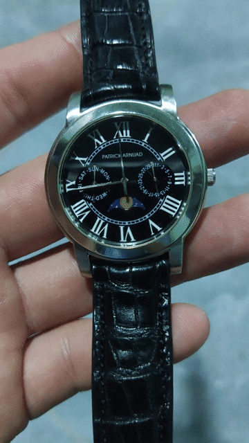 Đồng hồ Patrick Arnaud Thép không gỉ Đen 37mm. Mua bán Đồng hồ tại Huyện Thủ Thừa Long An được đăng bởi Quá khứ Của ngày mai kia hình 1
