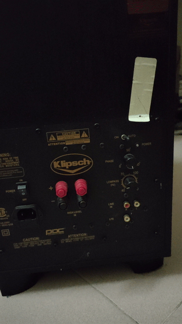Loa Subwoofer Klipsch 20 cm Đen Mỹ. Mua bán Tivi, Âm thanh tại Quận Gò Vấp Tp Hồ Chí Minh được đăng bởi Anh Cường  hình 1