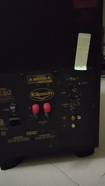 Loa Subwoofer Klipsch 20 cm Đen Mỹ. Mua bán Tivi, Âm thanh tại Quận Gò Vấp Tp Hồ Chí Minh được đăng bởi Anh Cường  hình 1