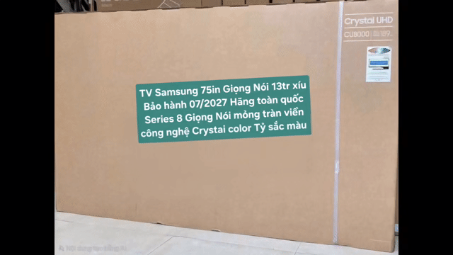 TV 4K Samsung 75CU8000 75in 4K Giọng Nói BH 7/2027. Mua bán Tivi, Âm thanh tại Quận 8 Tp Hồ Chí Minh được đăng bởi Nguyen nguyen hình 1