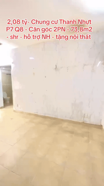 Mua bán Căn hộ Chung cư Chung cư Thanh Nhựt Quận 8 Tp Hồ Chí Minh diện tích 73.8 m² giá 2,08 tỷ