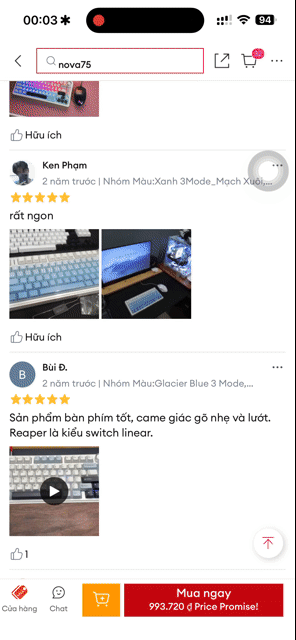 Bàn phím cơ Aula F75 Trắng. Mua bán Phụ kiện (Màn hình, Chuột...) tại Thành phố Cao Lãnh Đồng Tháp được đăng bởi Vy  hình 1