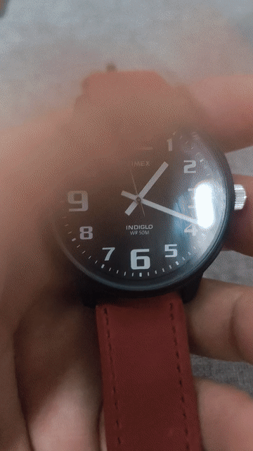 Đồng hồ Timex Unisex dây da Đen, Đỏ. Mua bán Đồng hồ tại Quận 11 Tp Hồ Chí Minh được đăng bởi TENKI  hình 1