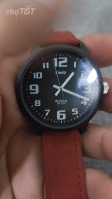 Đồng hồ Timex Unisex dây da Đen, Đỏ. Mua bán Đồng hồ tại Quận 11 Tp Hồ Chí Minh được đăng bởi TENKI  hình 1