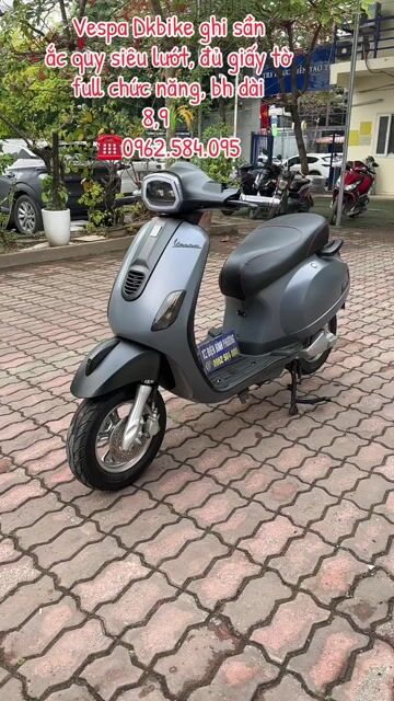 Xe máy điện Dkbike Vespa đèn vuông Xám. Mua bán Xe điện tại Quận Bắc Từ Liêm Hà Nội được đăng bởi Xe điện Bình Phương hình 1