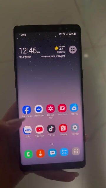 Samsung Note 8 Đen Đã sử dụng. Mua bán Điện thoại tại Thành phố Sóc Trăng Sóc Trăng được đăng bởi Minh Thư hình 1