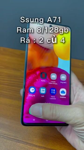 Samsung Galaxy A71 128GB Xanh. Mua bán Điện thoại tại Quận 4 Tp Hồ Chí Minh được đăng bởi Tuấn hình 1