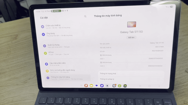 Samsung Galaxy Tab S11 5G 12GB/128GB. Mua bán Máy tính bảng tại Quận Đống Đa Hà Nội được đăng bởi thắng mobile mua bán điện thoại hình 1