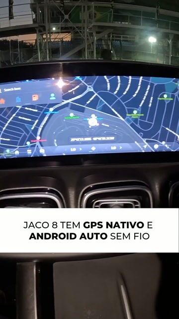 JACO 8 TEM GPS NATIVO E ANDROID AUTO SEM FIO