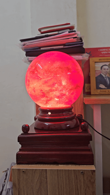 Quả cầu phong thủy Đá tự nhiên Đế xoay. Mua bán Cây cảnh, đồ trang trí tại Quận Tân Bình Tp Hồ Chí Minh được đăng bởi Huu Nghiem Nguyen hình 1