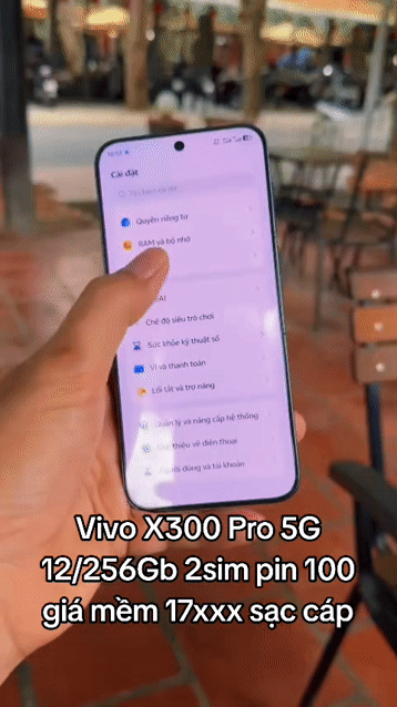 Vivo X300 Pro 5G 12GB/256GB Xám Đã sử dụng. Mua bán Điện thoại tại Thành phố Mỹ Tho Tiền Giang được đăng bởi LH Max Dilys hình 1