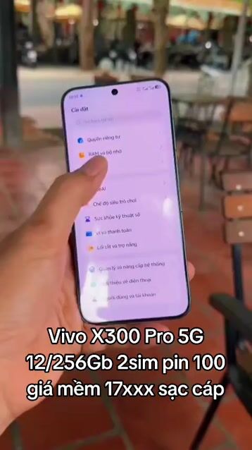 Vivo X300 Pro 5G 12GB/256GB Xám Đã sử dụng. Mua bán Điện thoại tại Thành phố Mỹ Tho Tiền Giang được đăng bởi LH Max Dilys hình 1
