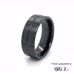8mm Black Zirconia Ceramic Grid Design Wedding Ring 360 video