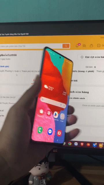 Samsung A51 6GB/128GB Xanh thanh lý. Mua bán Điện thoại tại Quận 4 Tp Hồ Chí Minh được đăng bởi Quốc Đạt 888 hình 1