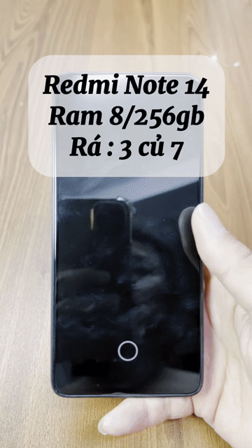 Xiaomi Redmi Note 14 256GB Đen. Mua bán Điện thoại tại Quận 4 Tp Hồ Chí Minh được đăng bởi Tuấn hình 1