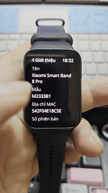 Xiaomi Mi Band 8 Pro Đen. Mua bán Thiết bị đeo thông minh tại Quận Ba Đình Hà Nội được đăng bởi Tuấn Anh hình 1
