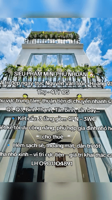 Mua bán Nhà ở Quận Phú Nhuận Tp Hồ Chí Minh diện tích 19.3999 m² giá 4,05 tỷ