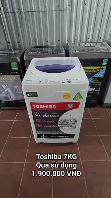 Máy giặt Toshiba 7kg. Mua bán Máy giặt tại Thành phố Sóc Trăng Sóc Trăng được đăng bởi Điện Lạnh Hoàng Khải hình 1