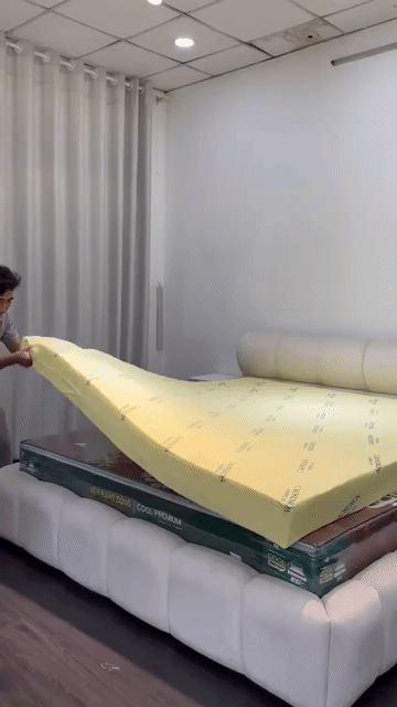 Nệm cao su non american tặng 2 gối nằm gòn. Mua bán Giường, chăn ga gối nệm tại Quận Bình Tân Tp Hồ Chí Minh được đăng bởi Kho Nệm Cao Su Phát Tài hình 1