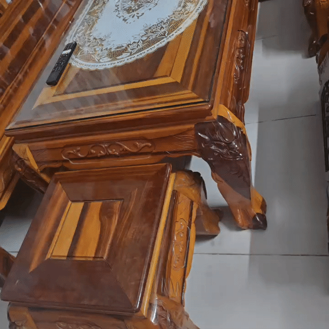 Bộ bàn ghế Gỗ Xương Gà Minh Quốc Rồng 6 món. Mua bán Bàn ghế tại Thành phố Dĩ An Bình Dương được đăng bởi Nguyen Hong Nhung Le hình 1