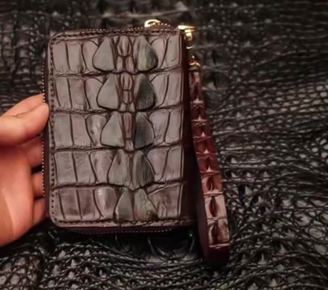 Ví mini cầm tay nam nữ da cá sấu cao cấp. Mua bán Túi xách tại Quận 12 Tp Hồ Chí Minh được đăng bởi Da cá sấu cao cấp CP hình 1