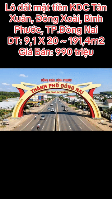 Mua bán Đất Thành phố Đồng Xoài Bình Phước diện tích 191.3999 m² giá 950 triệu