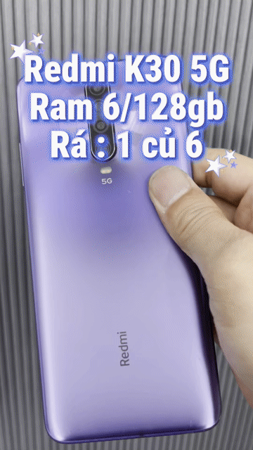 Xiaomi Redmi K30 5G 6GB/128GB Tím. Mua bán Điện thoại tại Quận 4 Tp Hồ Chí Minh được đăng bởi Tuấn hình 1