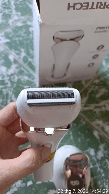 Máy cạo lông PRITECH Nữ Trắng Lithium. Mua bán Phụ kiện thời trang khác tại Quận Sơn Trà Đà Nẵng được đăng bởi ban ca the gioi hình 1
