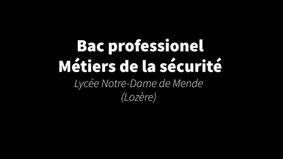 Bac pro sécurité Mende