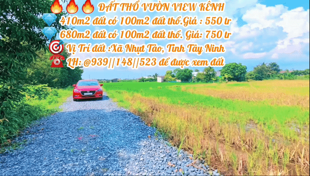 Mua bán Đất Huyện Tân Trụ Long An diện tích 410 m² giá 550 triệu
