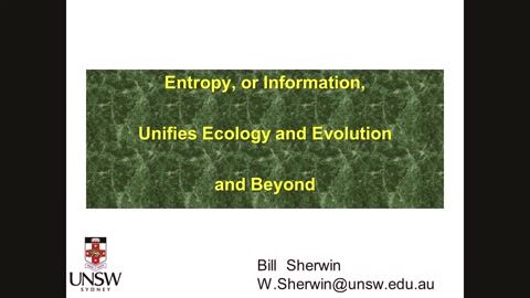 Entropy, or Information, Unifies Ecology