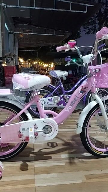 Xe đạp trẻ em Yosbei Nữ Hồng. Mua bán Xe đạp tại Quận Cái Răng Cần Thơ được đăng bởi Nguyễn Nhung hình 1