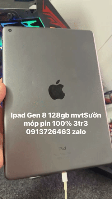 Apple iPad Gen 8 128GB Xám. Mua bán Máy tính bảng tại Quận 11 Tp Hồ Chí Minh được đăng bởi Nguyễn hiển Vinh hình 1