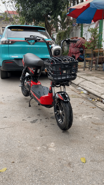 Xe đạp điện 133 Đỏ đen. Mua bán Xe đạp tại Quận Long Biên Hà Nội được đăng bởi Xe điện Huân Linh hình 1
