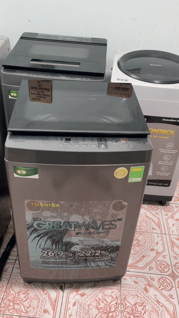 Thanh lý máy giặt Toshiba 9kg có BH bao ship. Mua bán Máy giặt tại Quận Phú Nhuận Tp Hồ Chí Minh được đăng bởi Quí Vũ Official hình 1