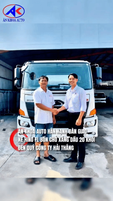 Xe bồn chở xăng dầu Hino FL 20 khối giao ngay. Mua bán Xe tải, xe ben tại Thành phố Thuận An Bình Dương được đăng bởi CÔNG TY TNHH KT SX Ô TÔ ÂN KHOA hình 1