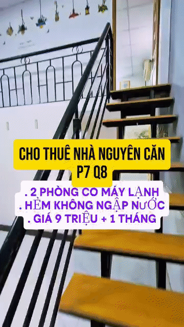 Cho thuê Nhà ở Quận 8 Tp Hồ Chí Minh diện tích 53 m² giá 8,5 triệu/tháng