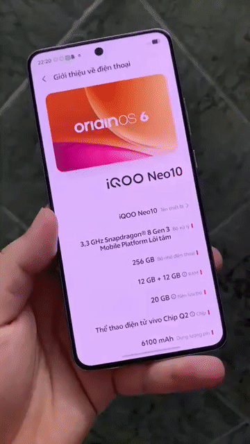 iQOO Neo 10 12/256GB Trắng Fullbox Pin 100%. Mua bán Điện thoại tại Quận Thanh Xuân Hà Nội được đăng bởi Trí Dũng Store hình 1
