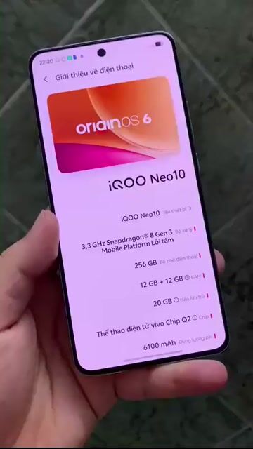 iQOO Neo 10 12/256GB Trắng Fullbox Pin 100%. Mua bán Điện thoại tại Quận Thanh Xuân Hà Nội được đăng bởi Trí Dũng Store hình 1