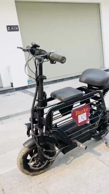 Xe đạp điện Burke Đen Gấp gọn. Mua bán Xe điện tại Quận Nam Từ Liêm Hà Nội được đăng bởi Bùi Anh Dũng hình 1